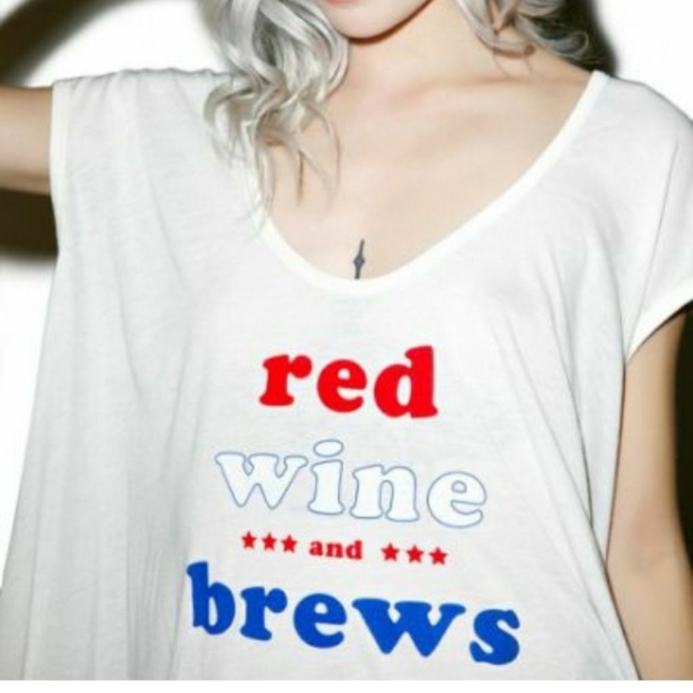 Wildfox Red Wine and Brews Top